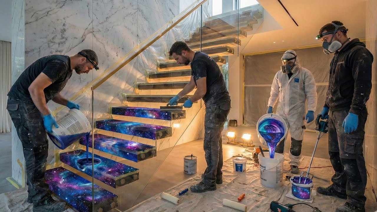 THIS STAIRCASE IS NOT NORMAL 😳TOP 5 LUXURY EPOXY STAIR DESIGNS 