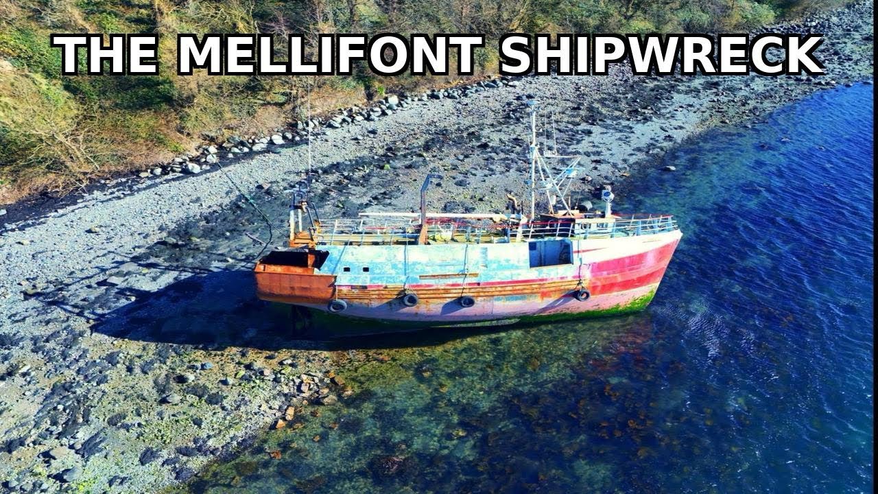Drone Footage of the Mellifont Shipwreck | Abandoned Shipwreck Northern Ireland