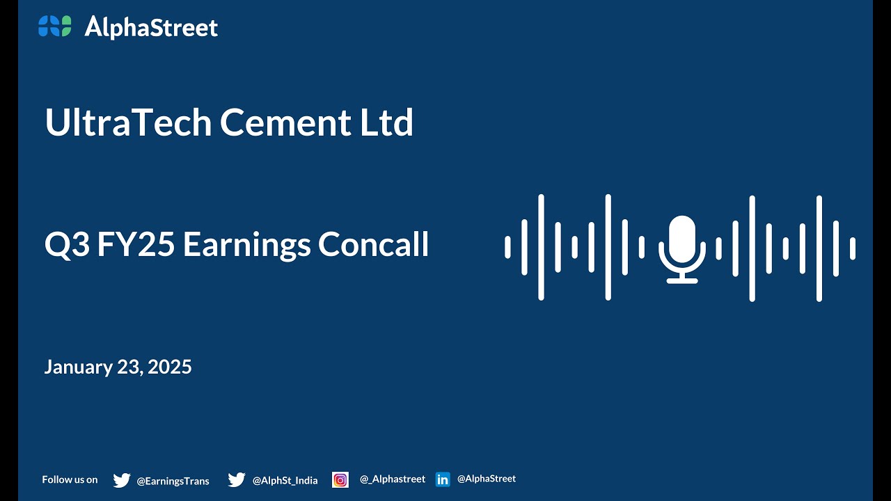 UltraTech Cement Ltd Q3 FY2024-25 Earnings Conference Call