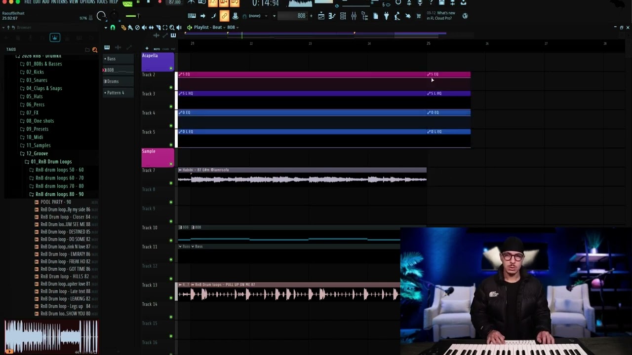 Roofa Multi Platinum Producer Making  Beat live for (Tory Lanez)  ☔️  I 02.07