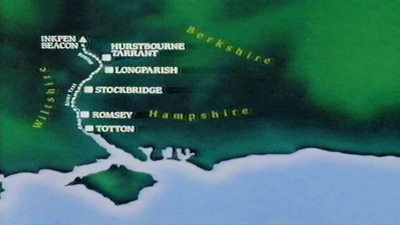 The Test Way Hampshire 1988 part 2 of 3 - Romsey Stockbridge and Beyond