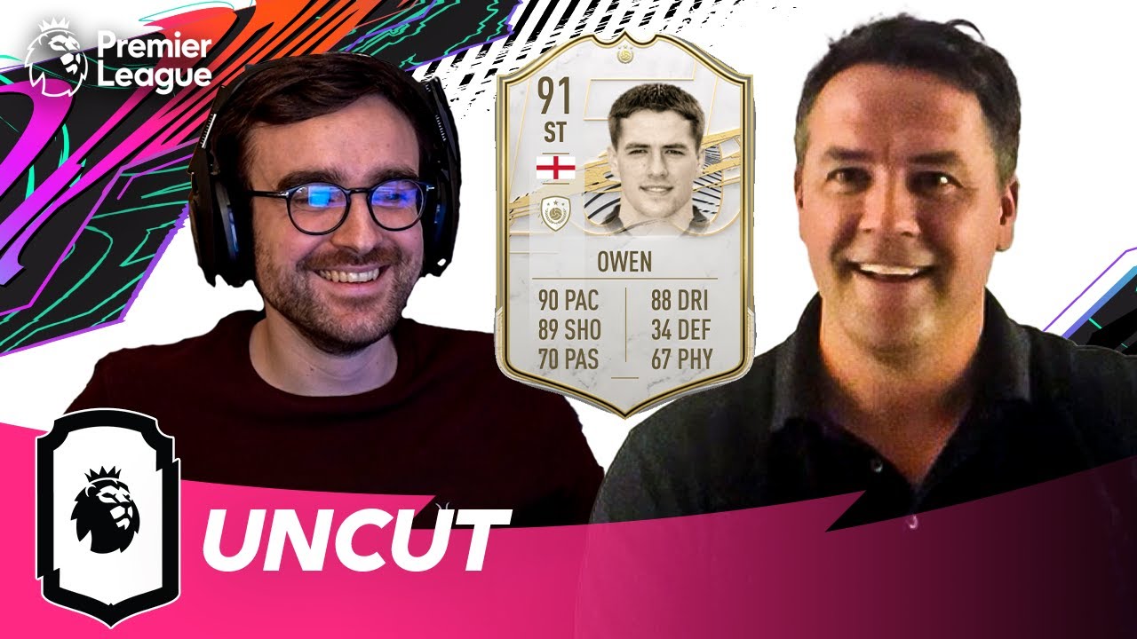 Michael Owen reacts to his FIFA 21 Icon Rating ft. AJ3 | Uncut | AD