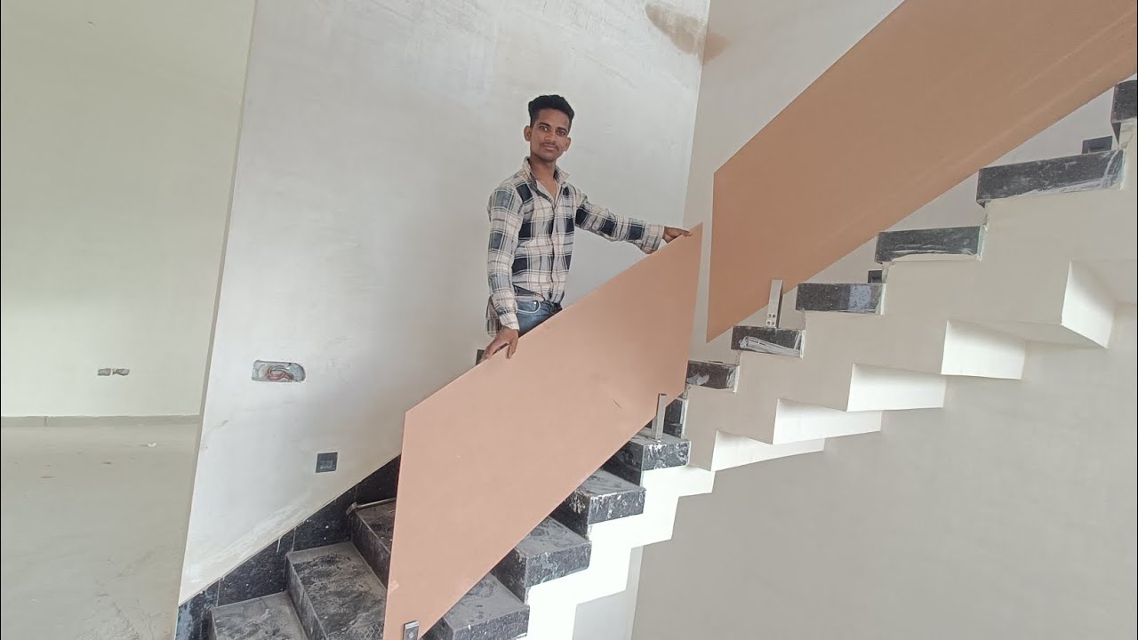 🙏stairs glass railing farma cutting ✂️ glass fharma kaise set kare🙏🙏