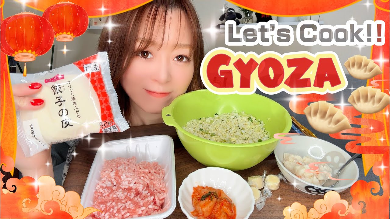 Gyoza Party on the Hot Plate! 🥟🔥  #Mukbang #EatingShow #japanesefood