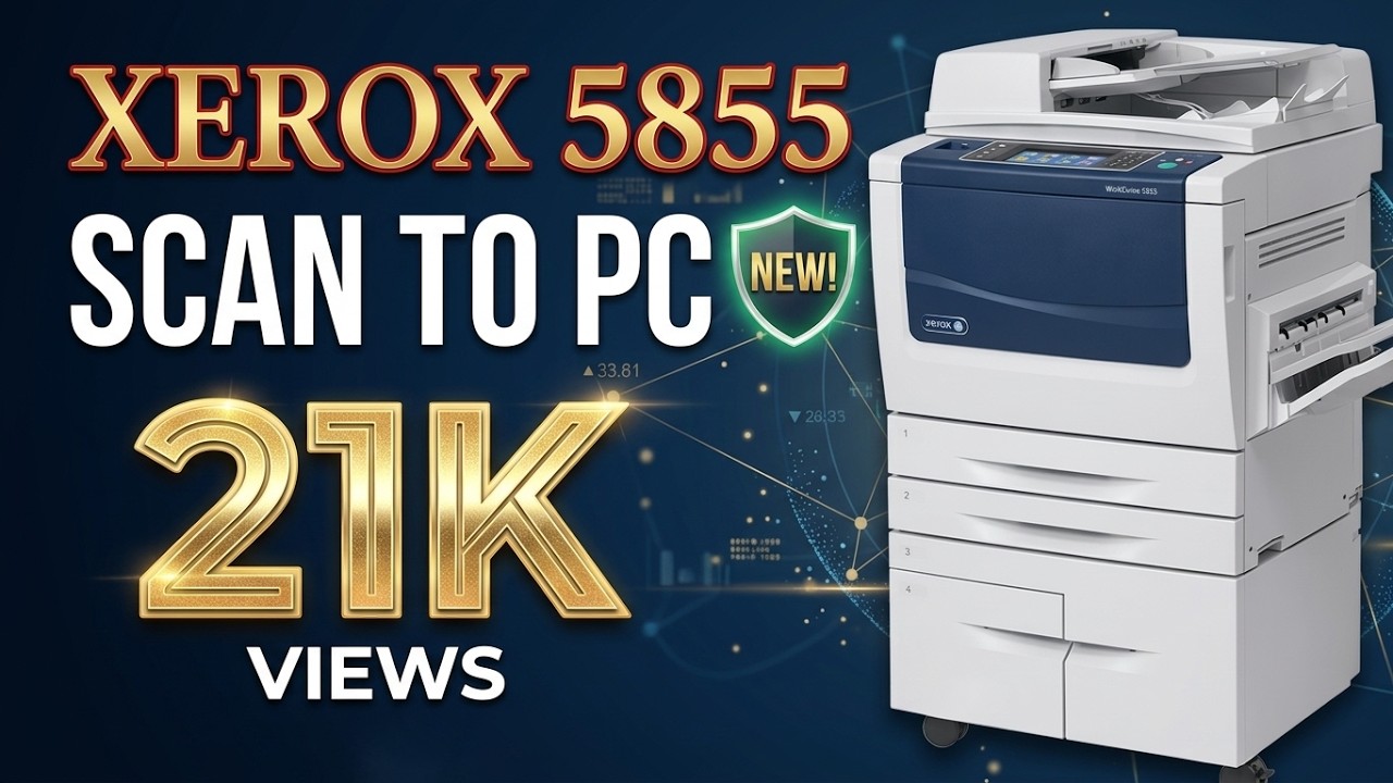 Xerox 5855 Scan to PC | xerox 5855 connect to computer (New Method)