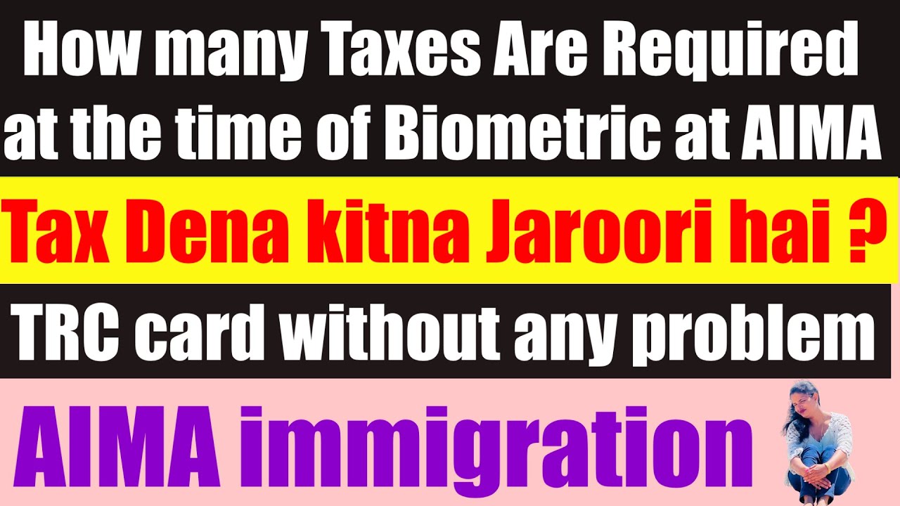 How Many Taxes are Required At the Time of Biometric| File Lock in Portugal| AIMA Update 2024