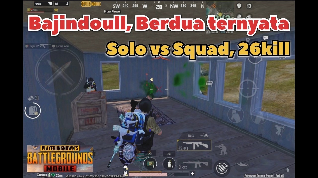 SOLO VS SQUAD ERANGEL 26 KILLS || PUBGMOBILE