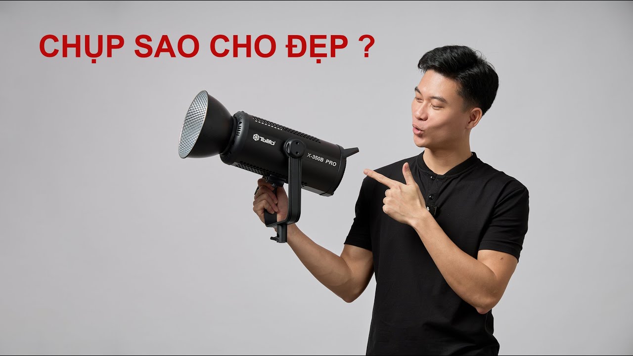 Hướng dẫn set-up chụp ảnh sản phẩm đèn LED Tolifo X350B Pro