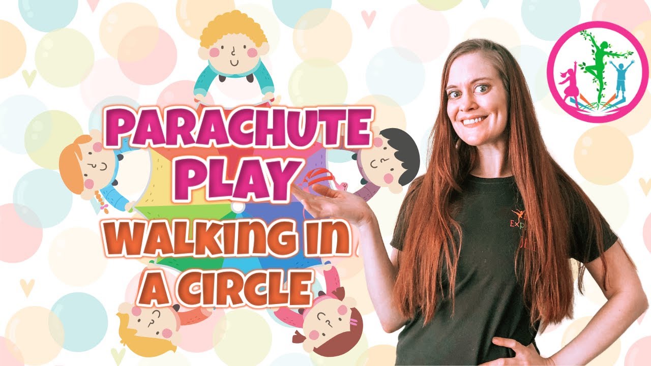 MOMMY AND ME DANCE CURRICULUM | Walking in a Circle | PARACHUTE PLAY