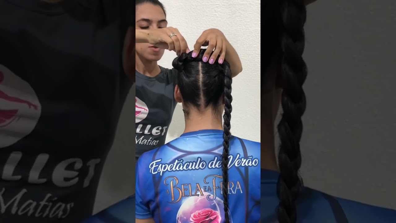 Tutorial do coque camponesa para o Espetáculo A Bela e a Fera