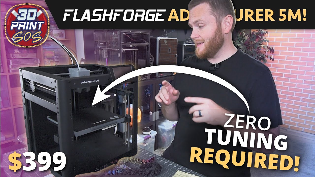 3DPrinting is finally SUPER easy! - Flashforge Adventurer 5M