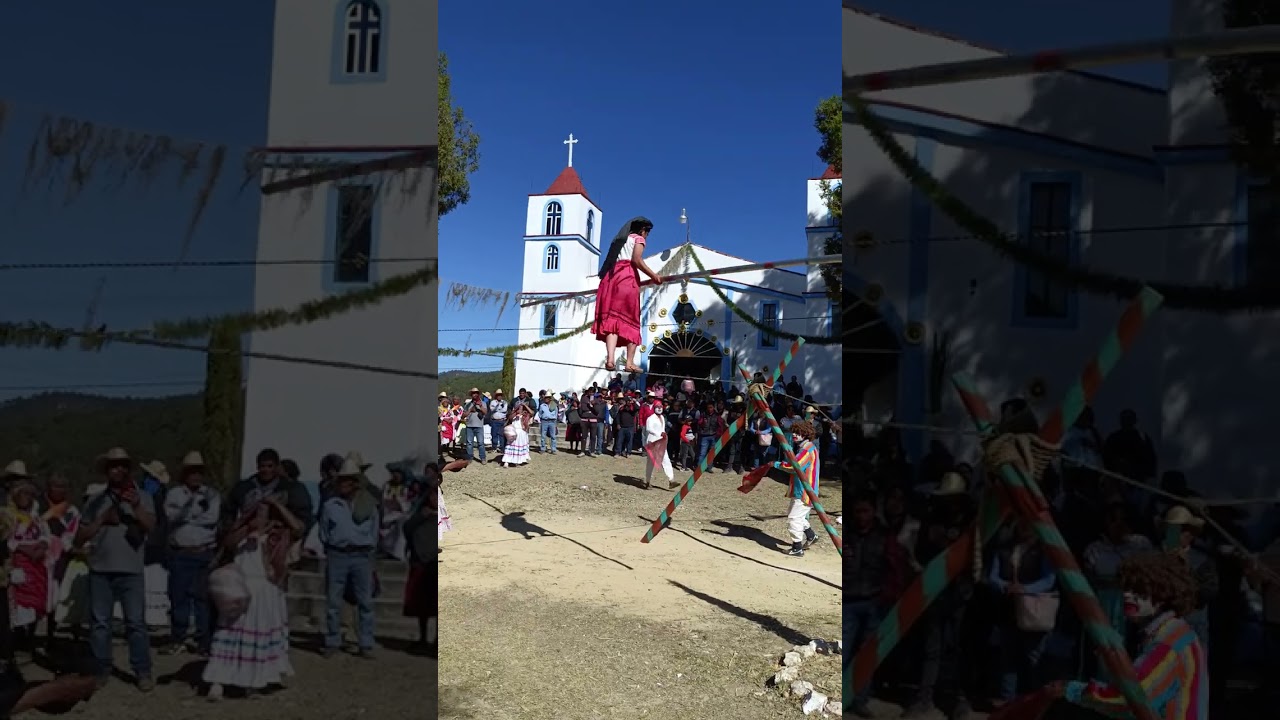 Maromera valiente de mi pueblo de Oaxaca #tradiciones #mixteco  #fyp #viral #baile #fypyoutube 