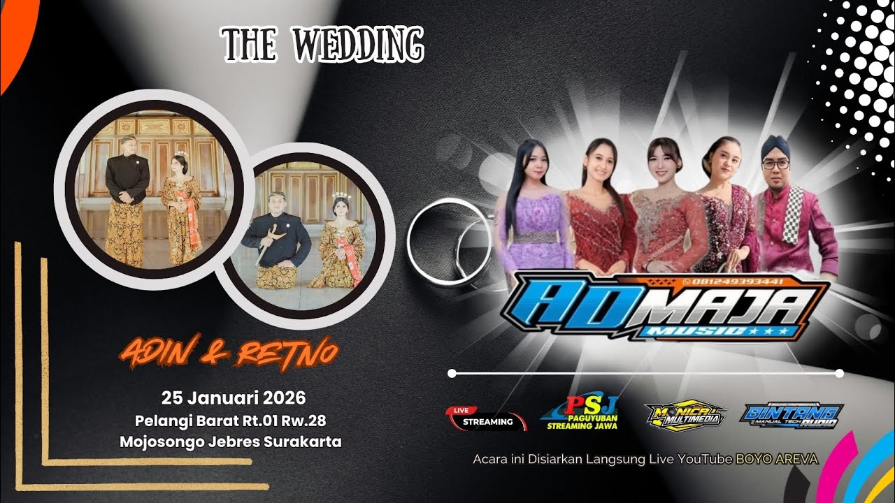 LIVE📡ADMAJA MUSIC || PERNIKAHAN ADIN & RETNO || BINTANG AUDIO || MONICA MULTIMEDIA