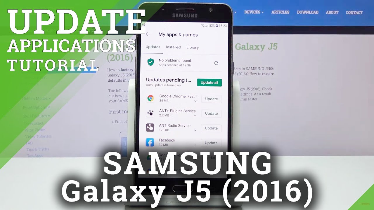 How to Update Apps in SAMSUNG GALAXY J5 (2016)- Download Lates App Version