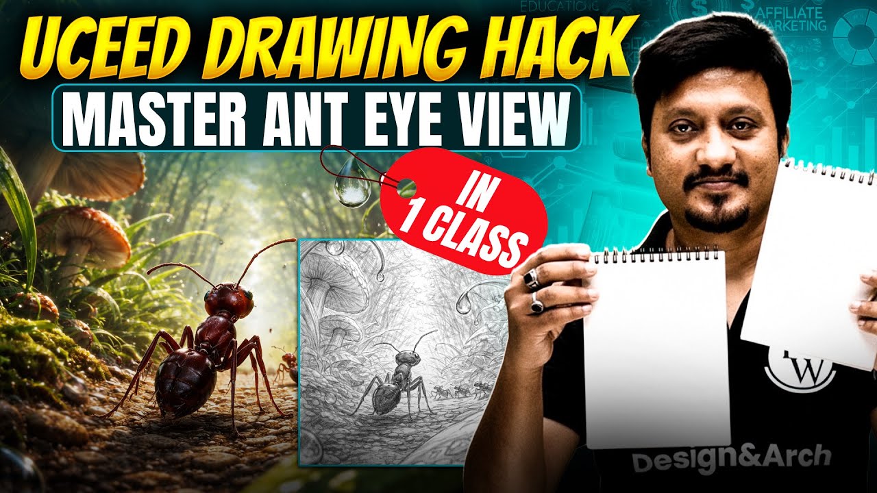 Ant Eye View Perspective EXPLAINED 🔥 | This Trick Can Save You in UCEED 2026