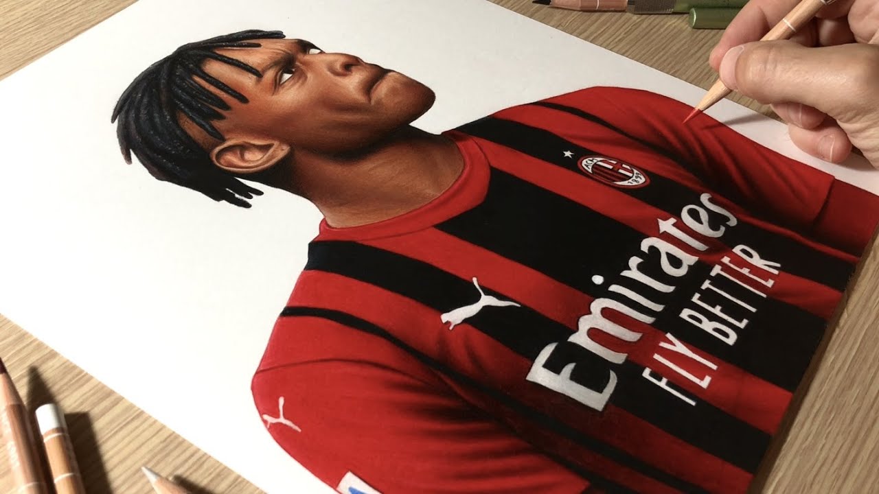 Disegno Rafael Leao (Milan) • Time Lapse