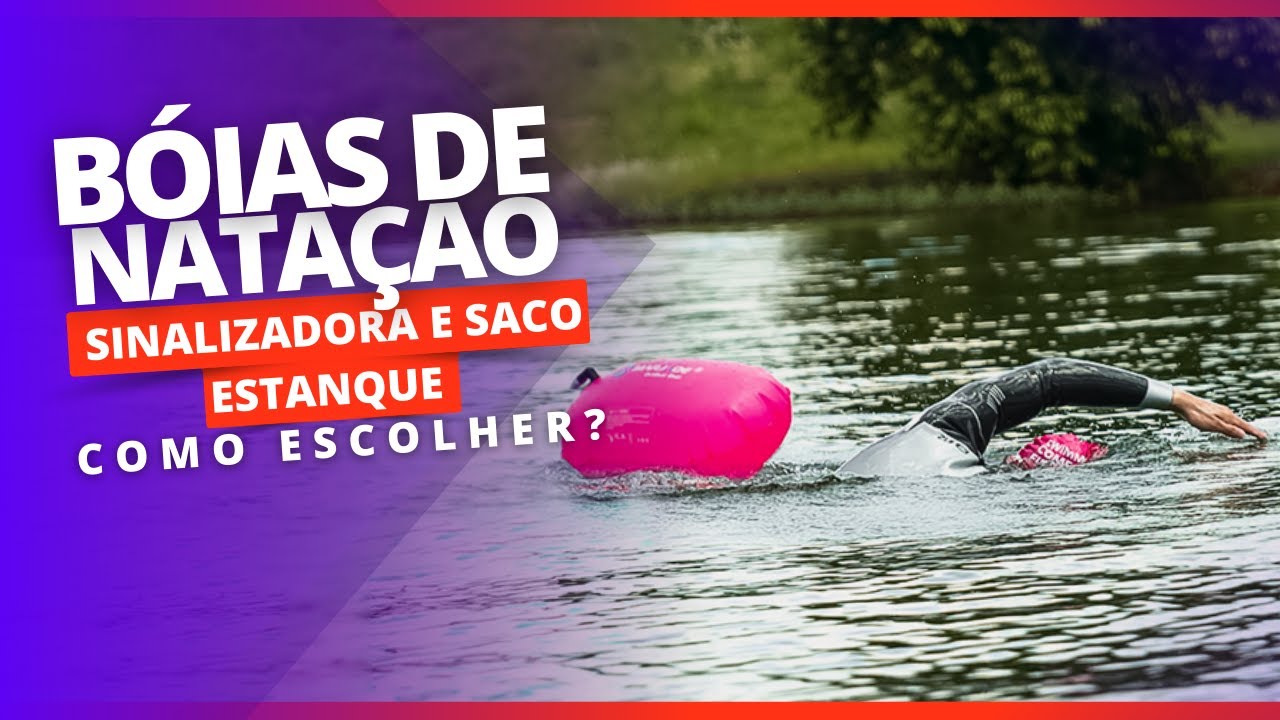 Boia de Natação Sinalizadora  de Segurança + Saco estanque 
