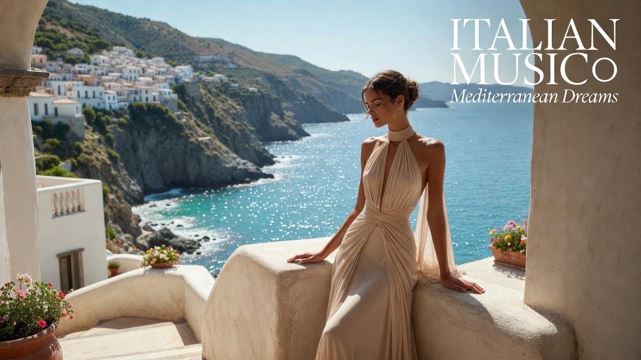 Italian Vibes & Mediterranean Coast 🎶 Lake Como Relaxation 4K | Dolce Italia Music