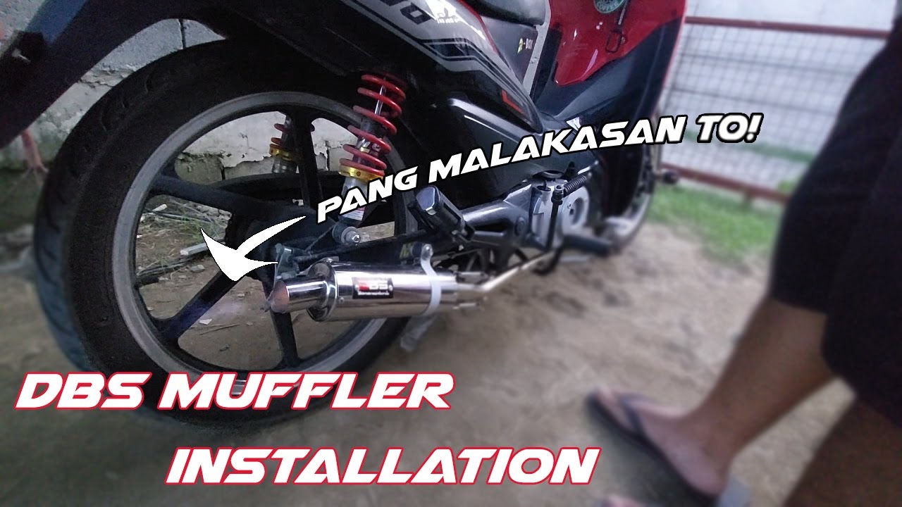 DBS Muffler Installation / Sound Test / Silent but killer / Rusi 100 / SAI