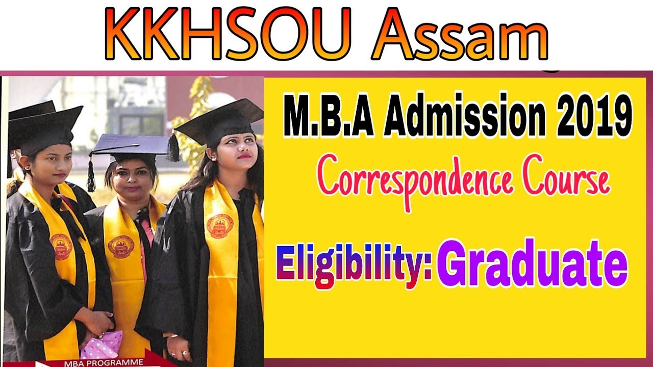 KKHSOU Correspondence MBA Admission 2019-Eligibility/Fee Structure
