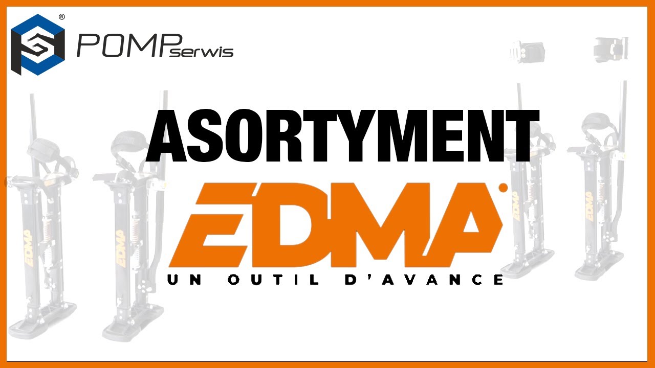 Asortyment EDMA cz.1 - Podnośnik do płyt GK, szpachelki, szczudła, noże, rolki etc.