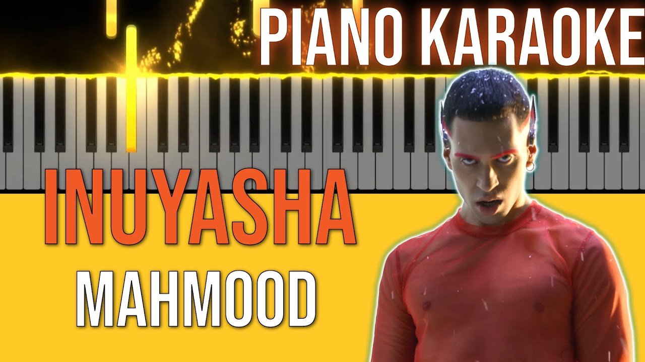 Inuyasha  - Mahmood | KARAOKE 🎤🎹 (Piano Instrumental + Tutorial) | 4k 😎
