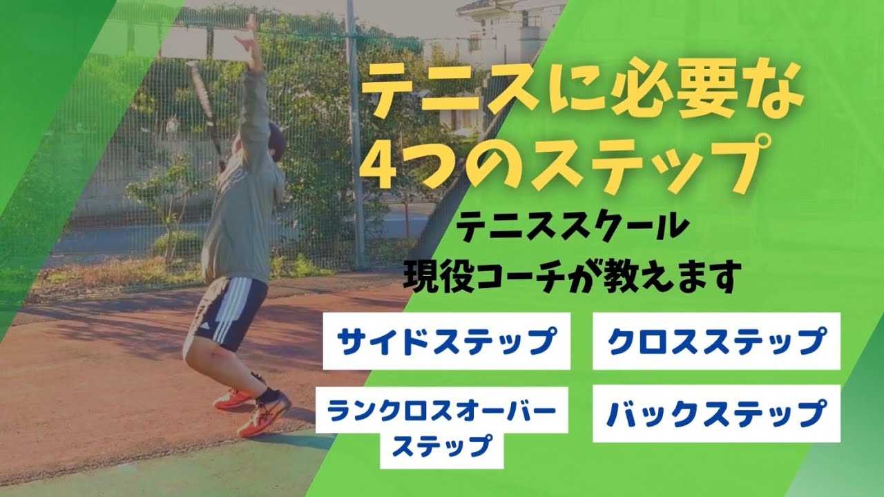 現役コーチが教える🏃テニスに必要な四つのステップ