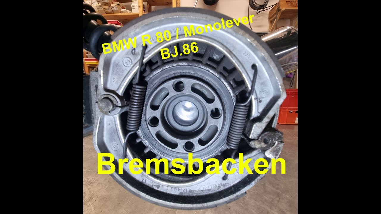 BMW R80 / Monolever Trommelbremse erneuern inkl. Revision der Bremsnocke