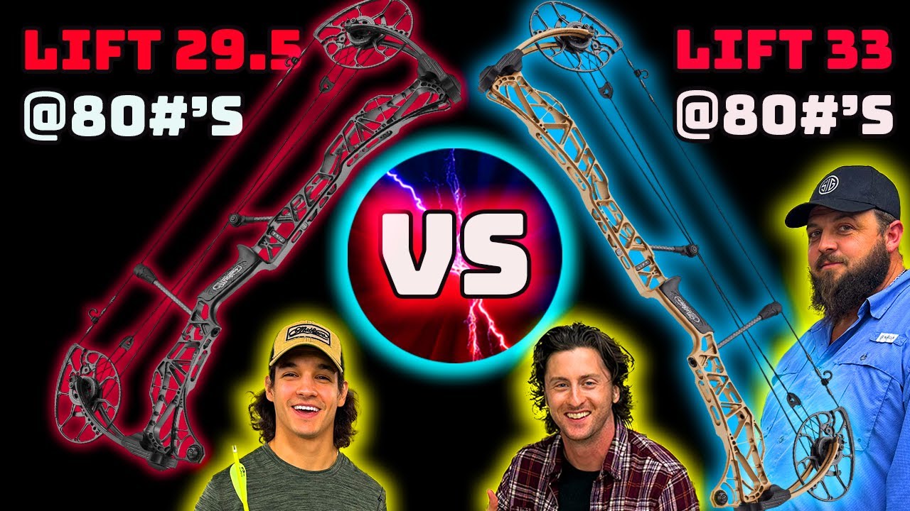 ARCHERY FUN | Mathew's LIFT 29.5 at 80lbs versus Mathew's LIFT 33 at 80lbs