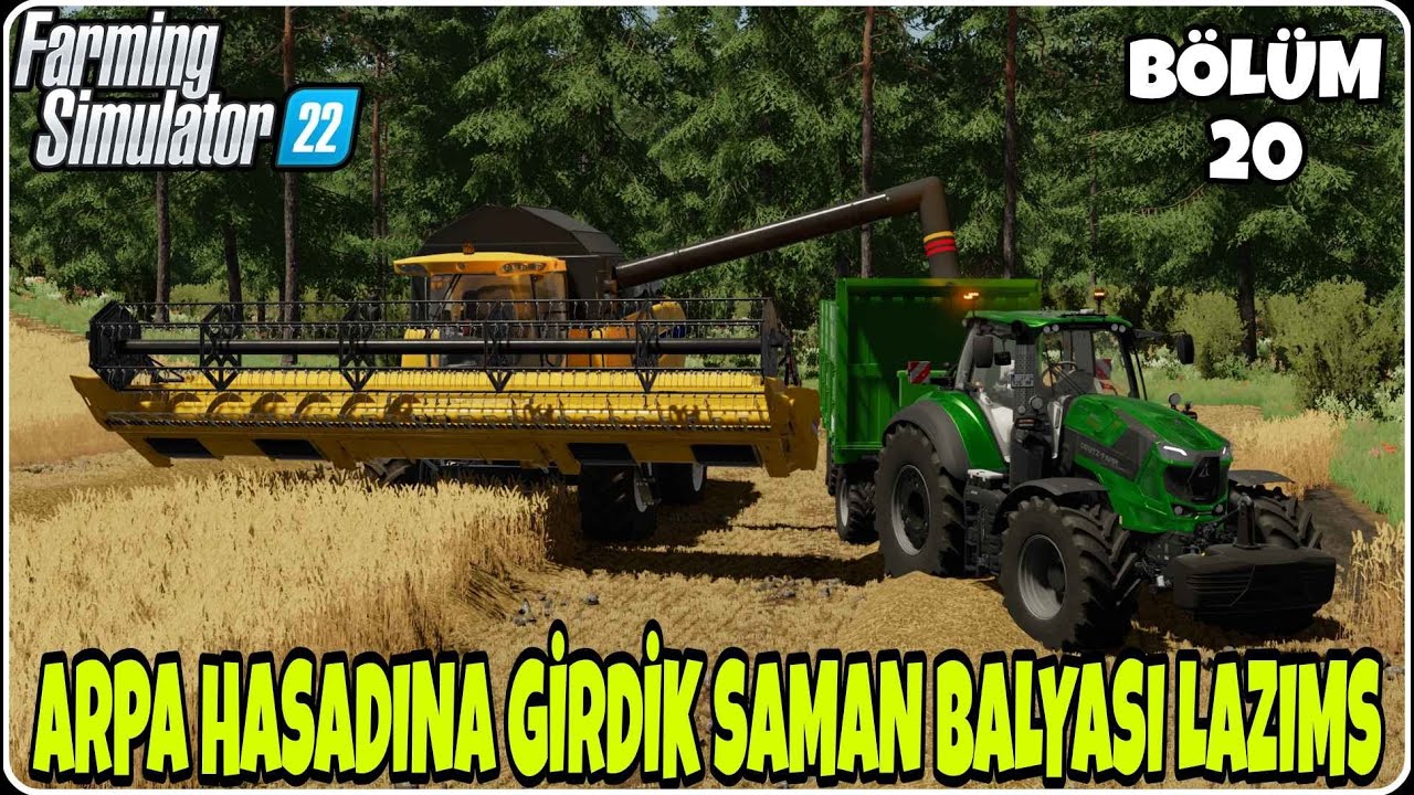 İNEKLERE SAMAN LAZIM TARLALARIMIZDAKİ ARPALARI BİÇTİK BALYALADIK / Bölüm 20