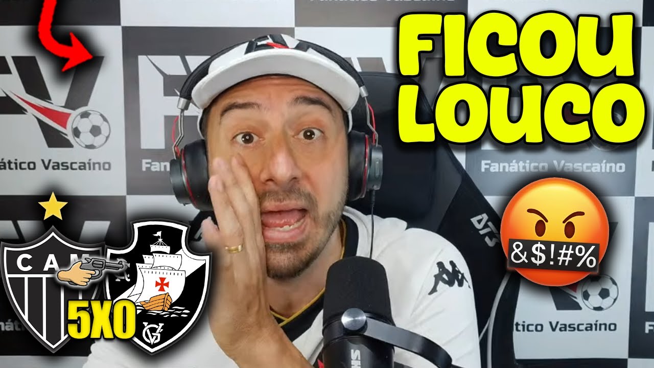 REA&Ccedil;&Otilde;ES do FAN&Aacute;TICO VASCA&Iacute;NO - ATL&Eacute;TIC-MG 5X0 VASCO - BRASILEIR&Atilde;O 2025 - REACT VAMOS RIR DO VASCO!