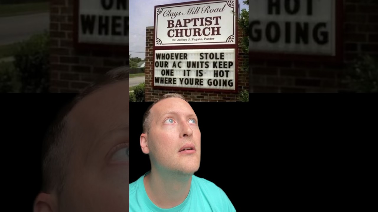 Church Signs MUST SEE 🤣 #jesus #church #funny #shorts