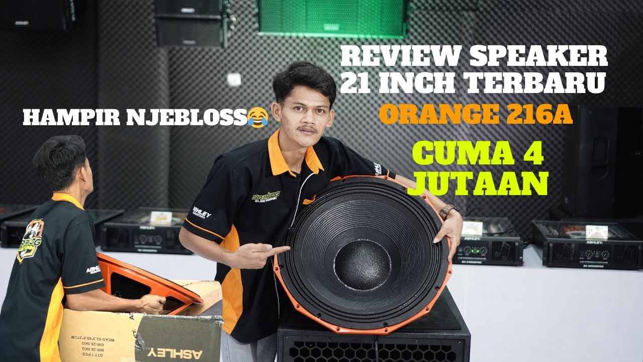 MAS AGUNG NGEREVIEW AREP E NJEBLOSS😂😁SPEAKER TERBARU ASHLEY 21 INCH‼️