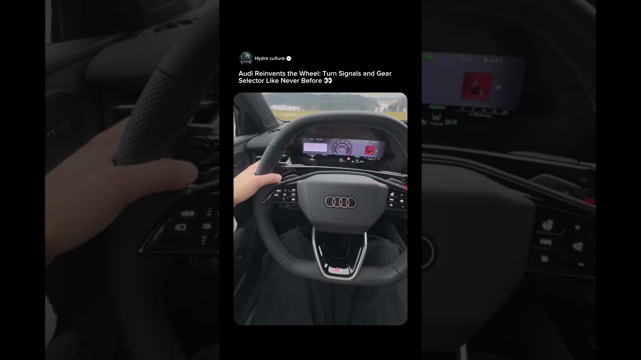 Audi&rsquo;s New Turn Signal and Gear Selector Make Driving Feel Like the Future