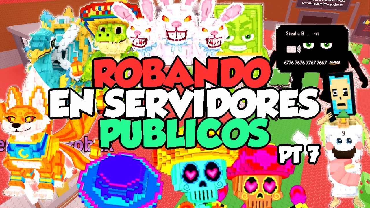 ROBANDO EN SERVIDORES PUBLICOS DE ROBA UN BRAINROT EN EL ADMIN ABUSE | PARTE 7