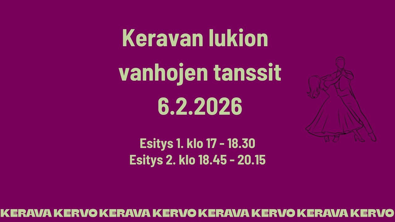 Keravan lukion vanhojen tanssit 2026