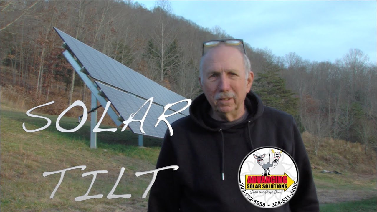 Adjusting TILT on our SOLAR PANELS