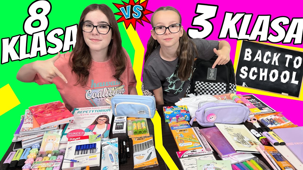 &Oacute;SMOKLASISTA vs TRZECIOKLSISTA. Back to School #fikimikiagatkiimoniki