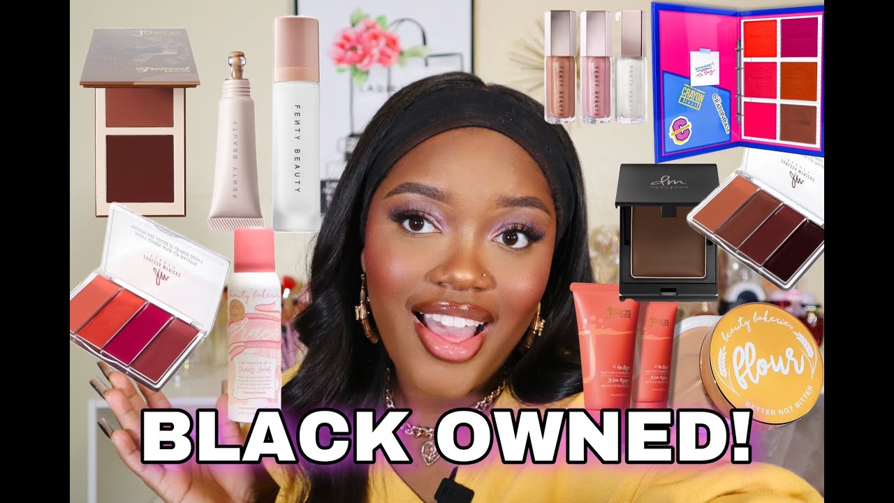 FULL FACE OF BLACK OWNED MAKEUP BRANDS!