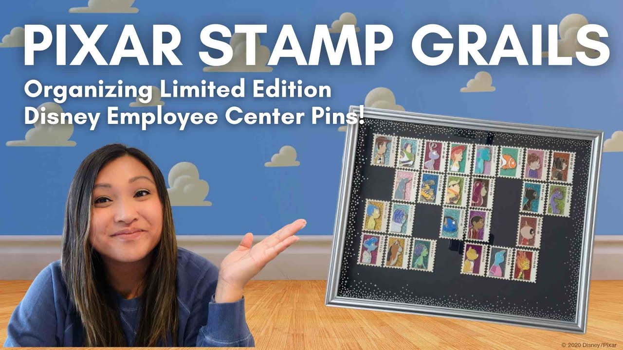 Pixar Limited Edition Stamps | Organizing Pins 2024, Ep 1 | #DisneyPins