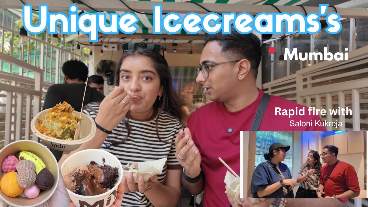 Unique ICECREAM Spots in Mumbai | Rapid fir with Saloni Kukreja🔥🫶🏻 | Summer Special Vlog 