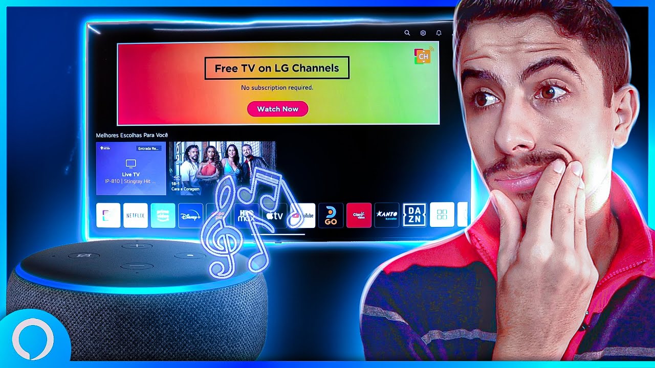 Como USAR A ALEXA ECHO DOT como CAIXA DE SOM da SMART TV!