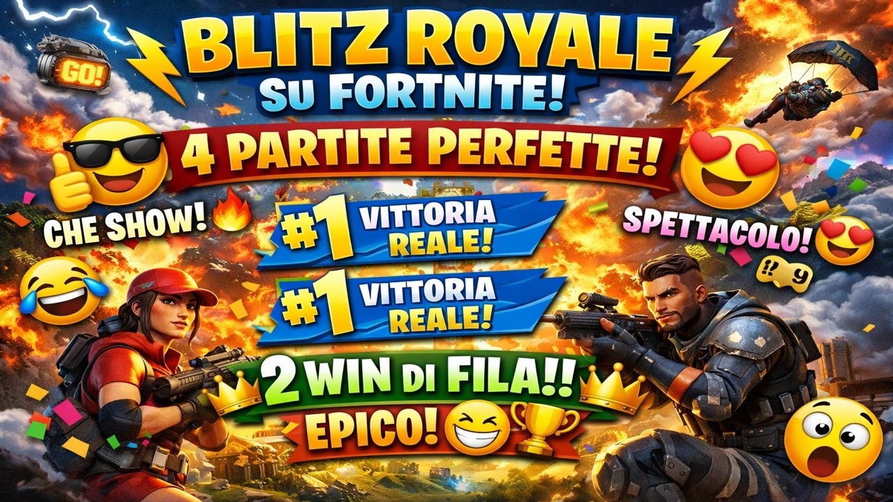 👑 Fortnite: Il RE del Blitz Royale! (Ho fatto 4 Partite Perfette e non ci credo manco io) 🤯