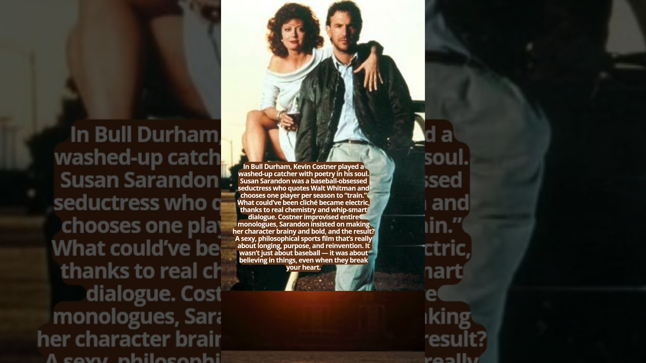 BULL DURHAM &mdash; SEX, BASEBALL, AND SMART TALK #movie #vintage #hollywood  #film #new #retro