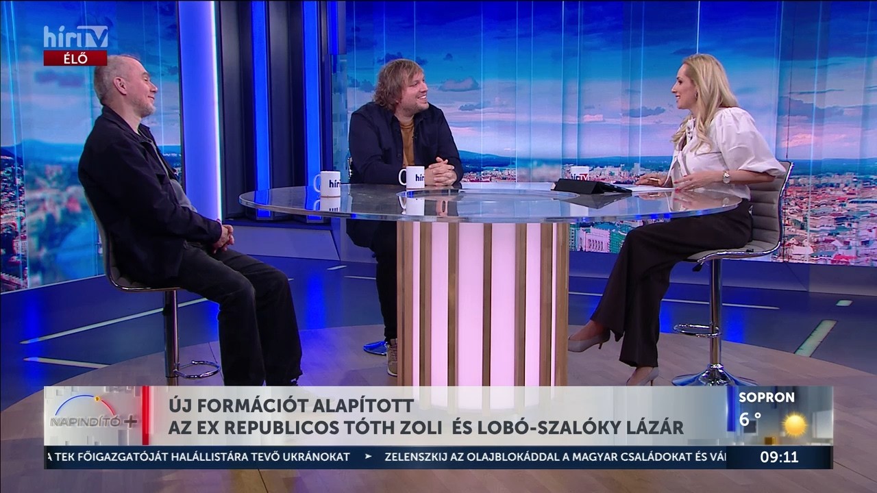 „Fájdalomtánc” – Új formációt alapított az ex republicos Tóth Zoli és Lobó-Szalóky Lázár - HírTV