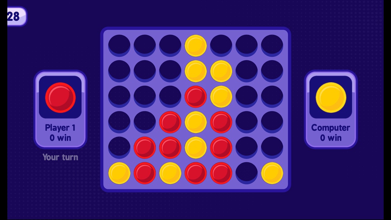 Alignez 4 pions pour remporter la partie - CONNECT FOUR (1-2 joueurs)