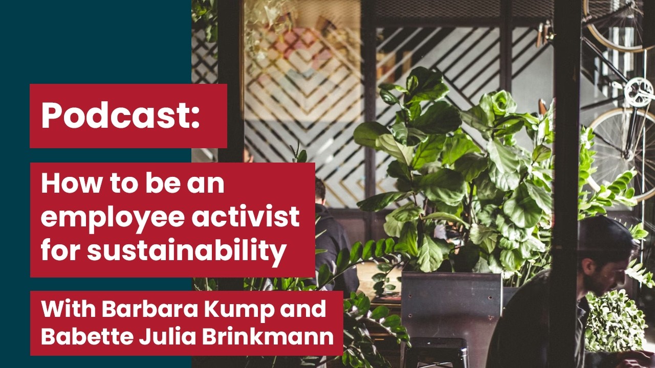How to be an employee activist for sustainability