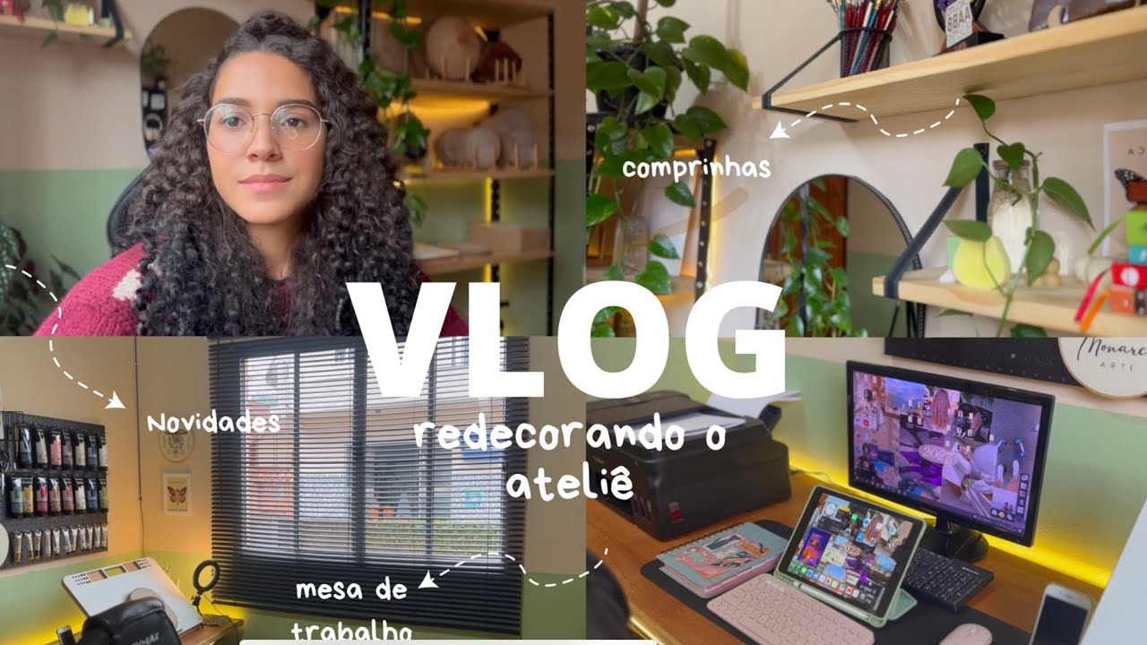 REFORMANDO O ATELIÊ DE PINTURA + TOUR completo: materiais artísticos, decoração, comprinhas, dicas✨
