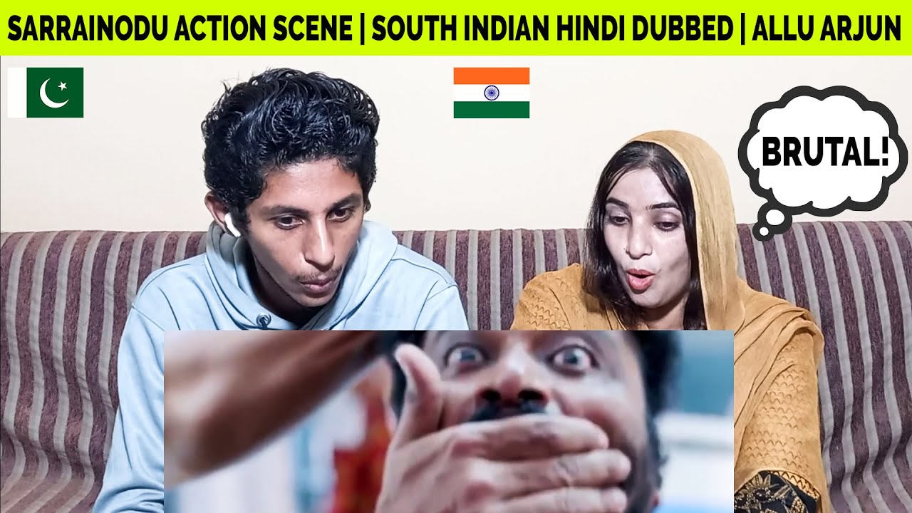 Sarrainodu Action Scene | South Indian Hindi Dubbed | Allu Arjun | PAKISTAN REACTION