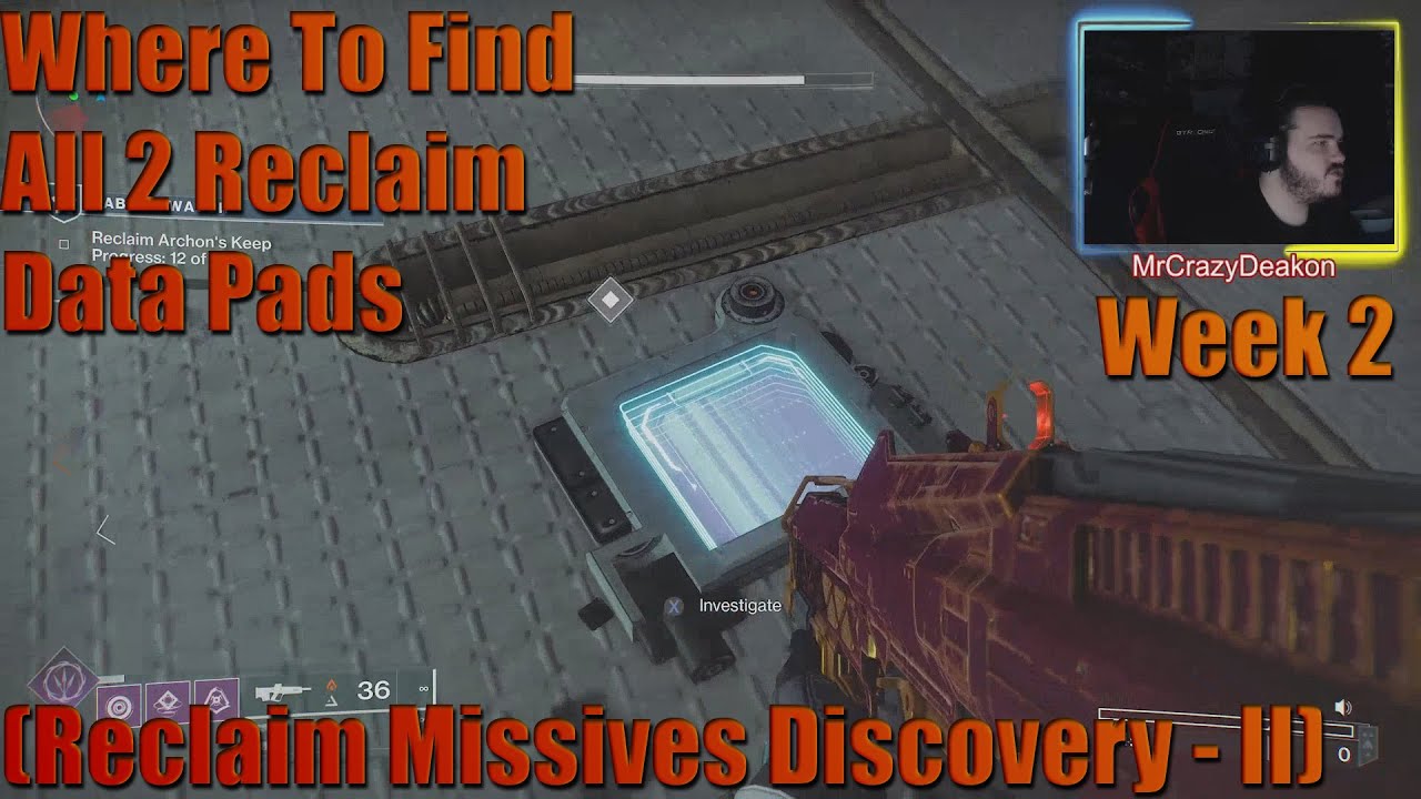 Destiny 2: Неделя 2. Где найти все 2 блока данных «Reclaim» (Обнаружение посланий «Reclaim» — II)